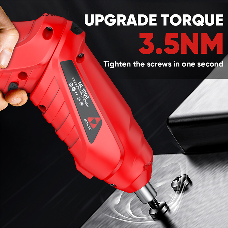 ML100 Mitsushi Mini Electric Screwdriver(4.8V+16pcs)