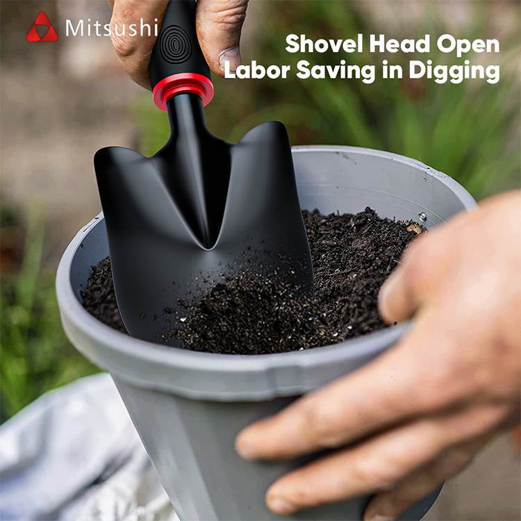 Mitsushi Engineer Shovel Multifunctional Steel Survival Camping Shovel Garden Tools