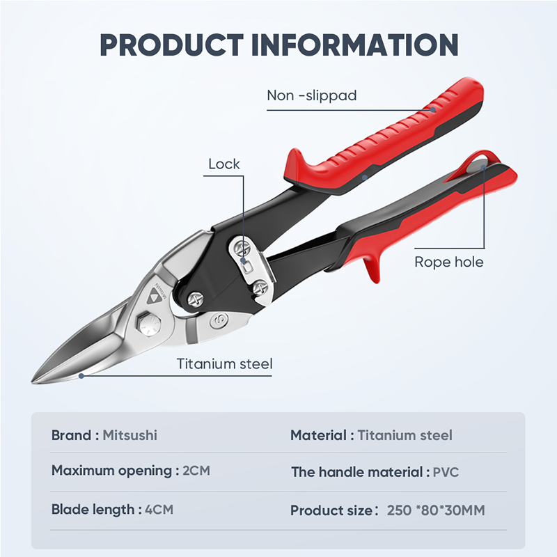Mitsushi 10 Inches Metal Sheet Cutter Right/Left /Straight