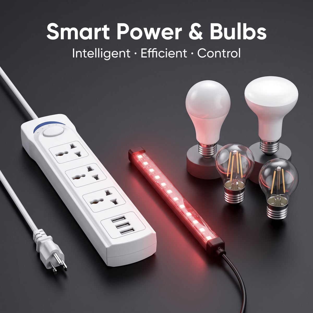 Power Strips & Bulbs