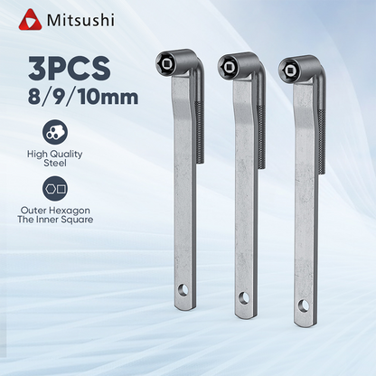 Mitsushi Valve Tappet Adjustment Tool Square Hexagon Socket T Screw Wrench
