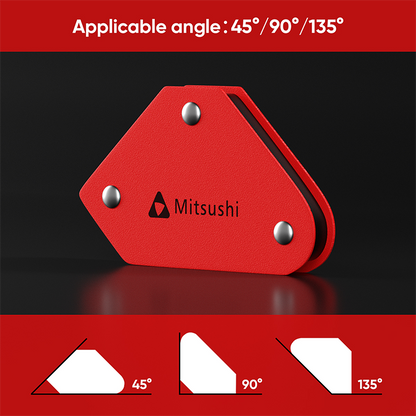 Mitsushi Mini Magnetic Steel Welding Holder 4pcs Magnetic Holder Metal Arrow Shape For Multiple Angle