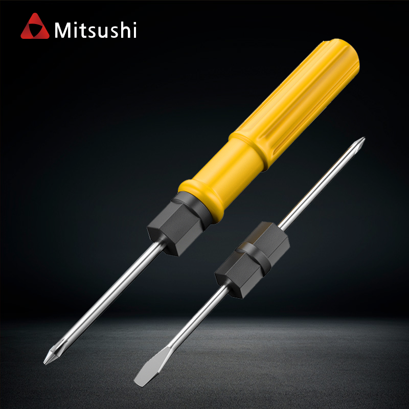 Mitsushi Non-Slip Handle 7 Inch 2 In 1 Cross Screwdriver