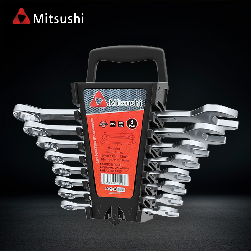 Mitsushi 8PCS High Hardness Combination Wrench Set