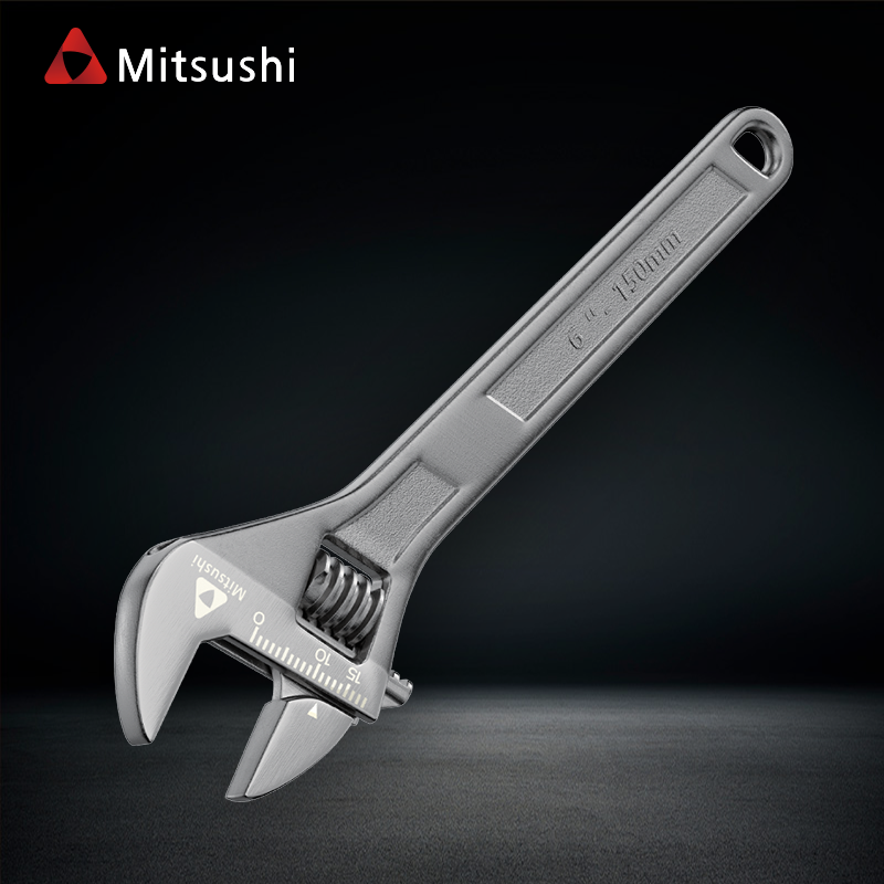 Mitsushi Black Nickel Adjustable Wrench 6/8/10/12 Inch
