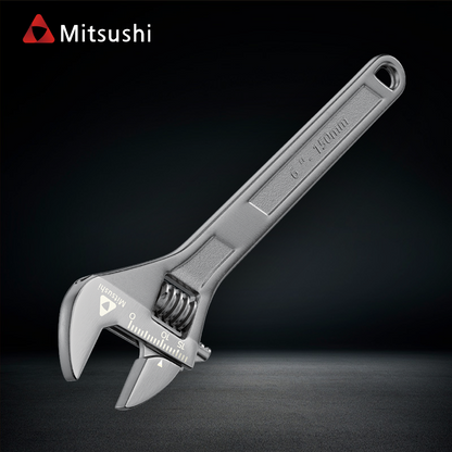 Mitsushi Black Nickel Adjustable Wrench 6/8/10/12 Inch