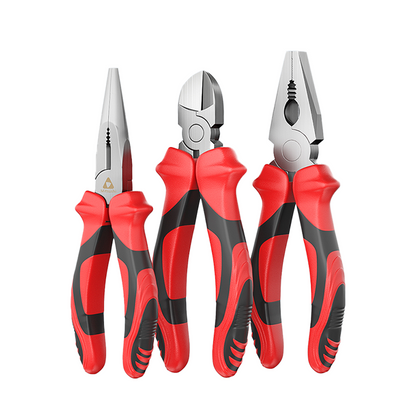 Mitsushi Oil-Resistant And Non-Slip Combination Pliers (3pcs)