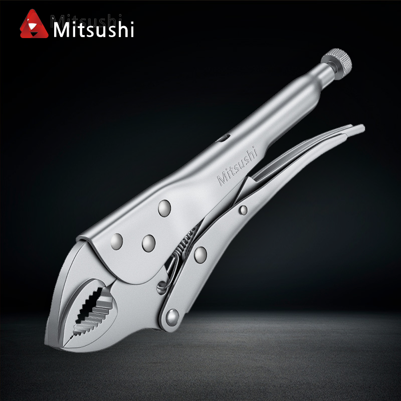 Mitsushi High-Quality Serrated Jaws 10 Inch Round Vise Grip Locking Pliers