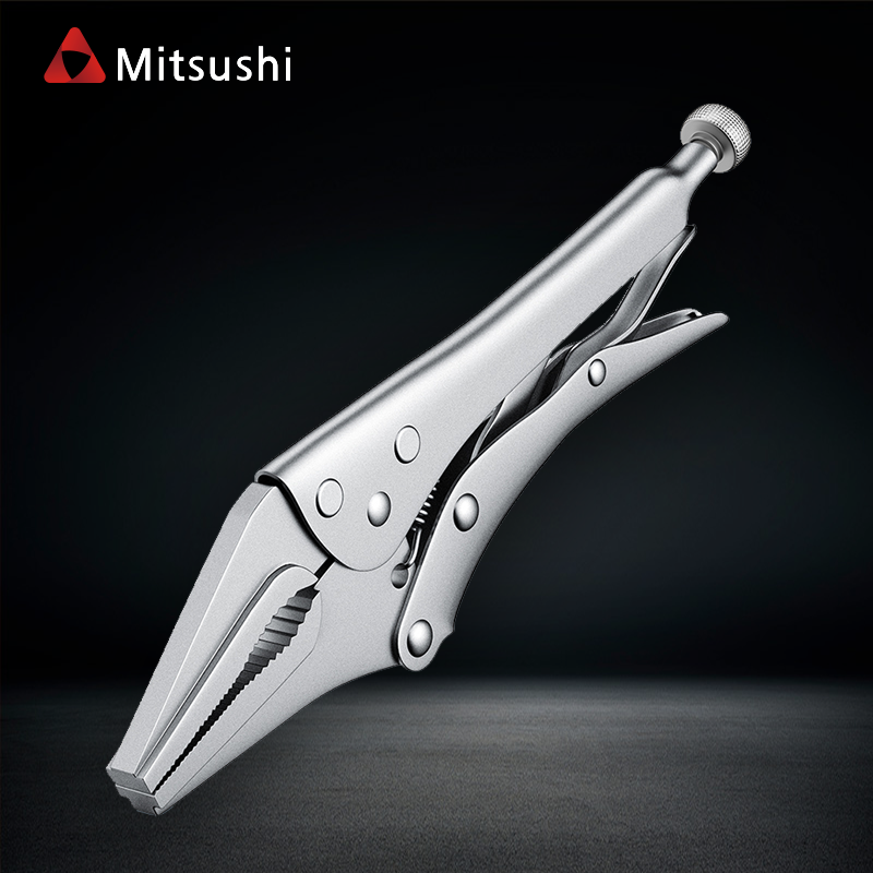Mitsushi High-Quality Materials 9 Inch Locking Pliers (Long Mouth)