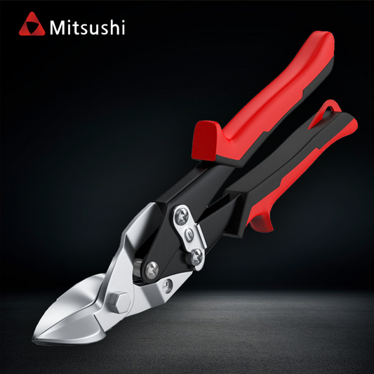 Mitsushi All-Metal Closed Switch Lock 10 Inches Metal Sheet Cutter Right/Left/Straight