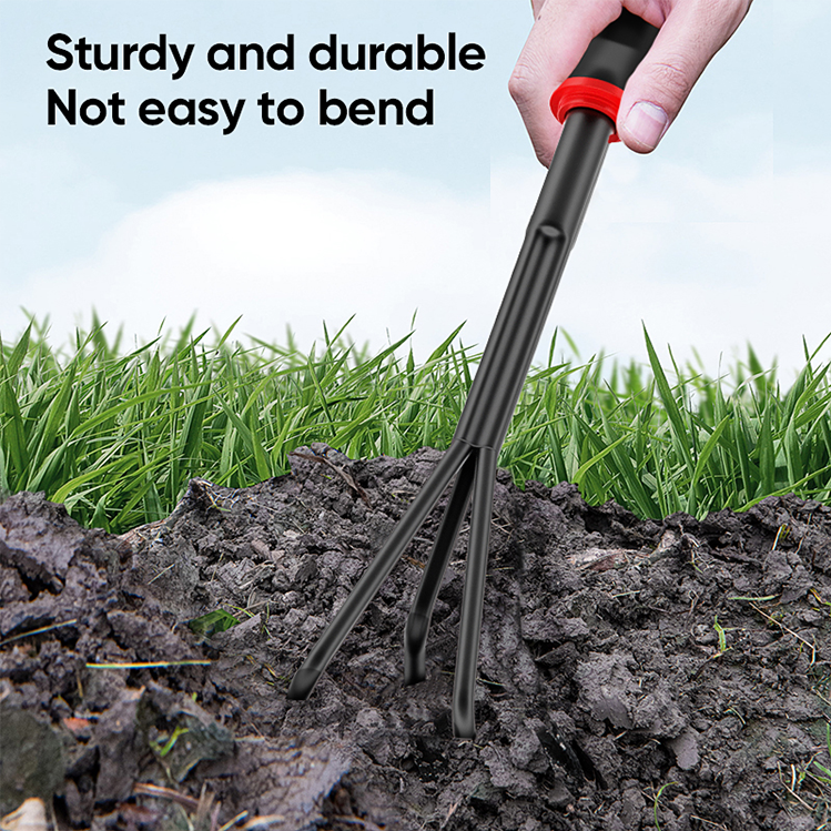 Mitsushi Loosen Soil Rake Garden Rake Hand Rake Farm Tool Grasping Raking