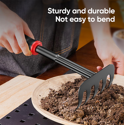 Mitsushi Loosen Soil Rake Garden Rake Hand Rake Farm Tool Grasping Raking
