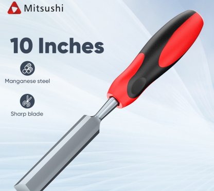 Mitsushi Putty Trowel Scraper 21cm Putty Knives with Soft Rubber Handle Carbon Steel Blade
