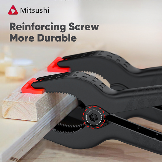 Mitsushi Ergonomic Handle For Comfortable Grip Nylon Spring Heavy Duty Clamp