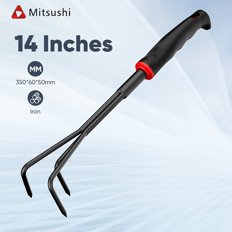Mitsushi Loosen Soil Rake Garden Rake Hand Rake Farm Tool Grasping Raking