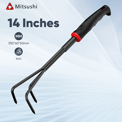 Mitsushi Loosen Soil Rake Garden Rake Hand Rake Farm Tool Grasping Raking