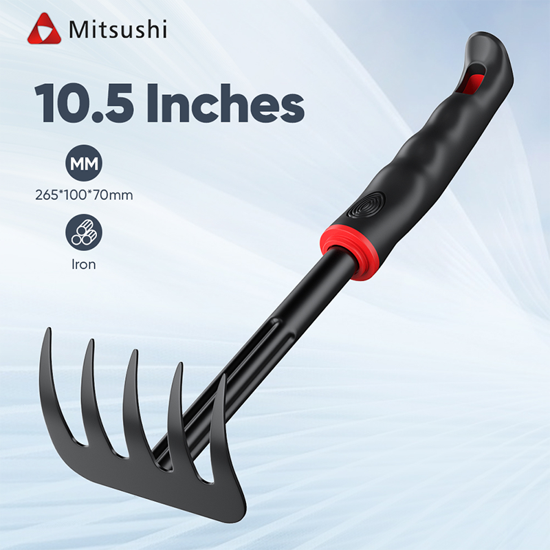 Mitsushi Loosen Soil Rake Garden Rake Hand Rake Farm Tool Grasping Raking