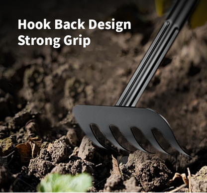 Mitsushi Loosen Soil Rake Garden Rake Hand Rake Farm Tool Grasping Raking