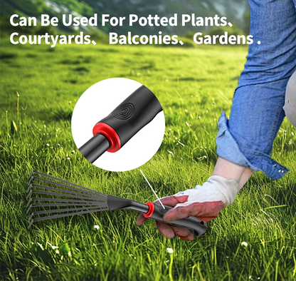 Mitsushi Leaf Rakes Lawn Rakes Farm Tool Grasping Raking 9 Teeth Grass Rake Garden Tools
