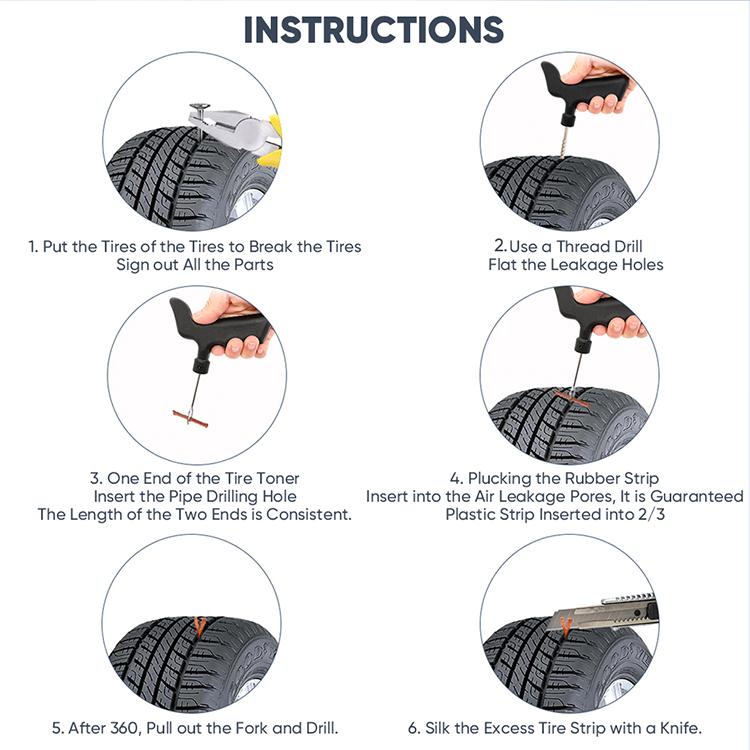 Mitsushi 12PCSpcs Emergency Tire Repair Kit