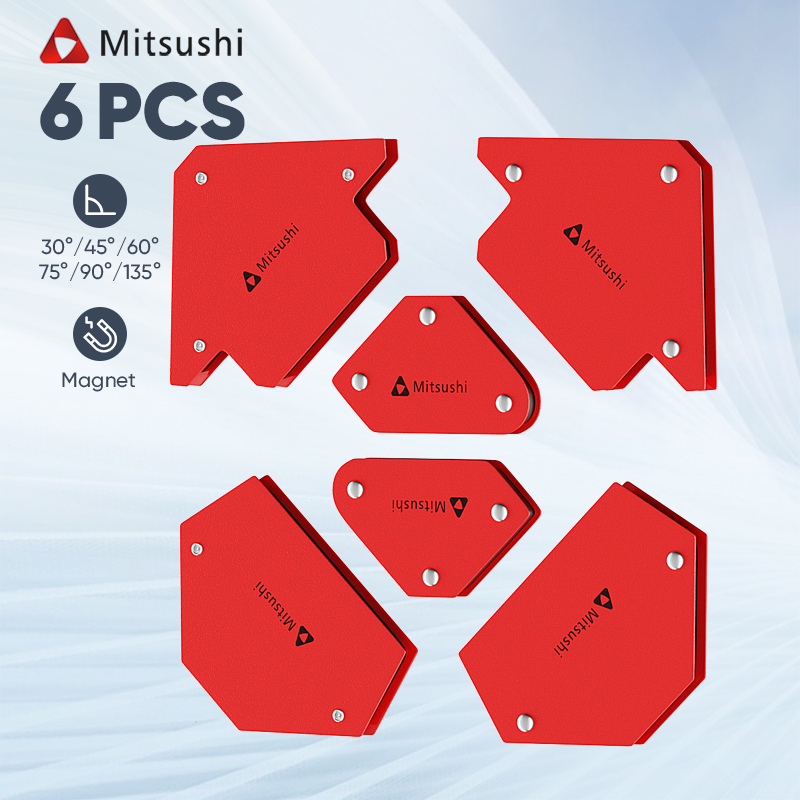 Mitsushi Magnetic Steel Welding Holder 6pcs Magnetic Holder Metal Arrow Shape For Multiple Angle
