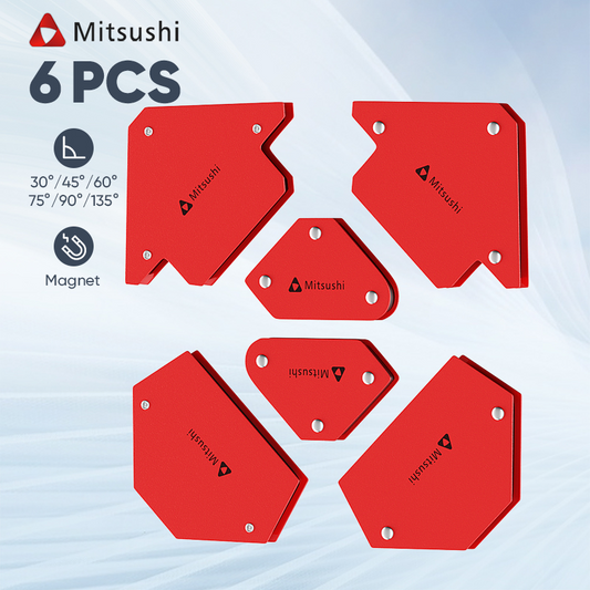 Mitsushi Magnetic Steel Welding Holder 6pcs Magnetic Holder Metal Arrow Shape For Multiple Angle