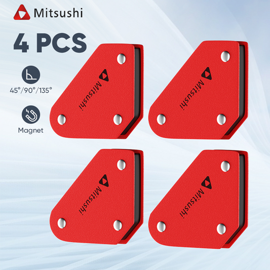 Mitsushi Mini Magnetic Steel Welding Holder 4pcs Magnetic Holder Metal Arrow Shape For Multiple Angle
