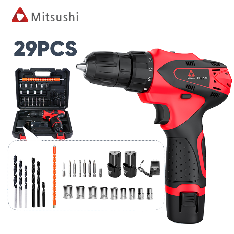 Mitsushi High Quality Electric Precision Screwdriver Cordless Drill Sets Power Drills Set