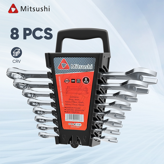 Mitsushi 8PCS High Hardness Combination Wrench Set