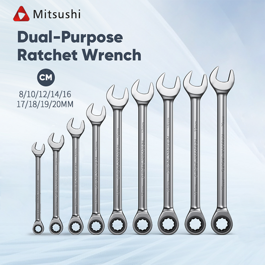 Mitsushi Versatile Hand Tool Fixed Head Ratchet Spanner