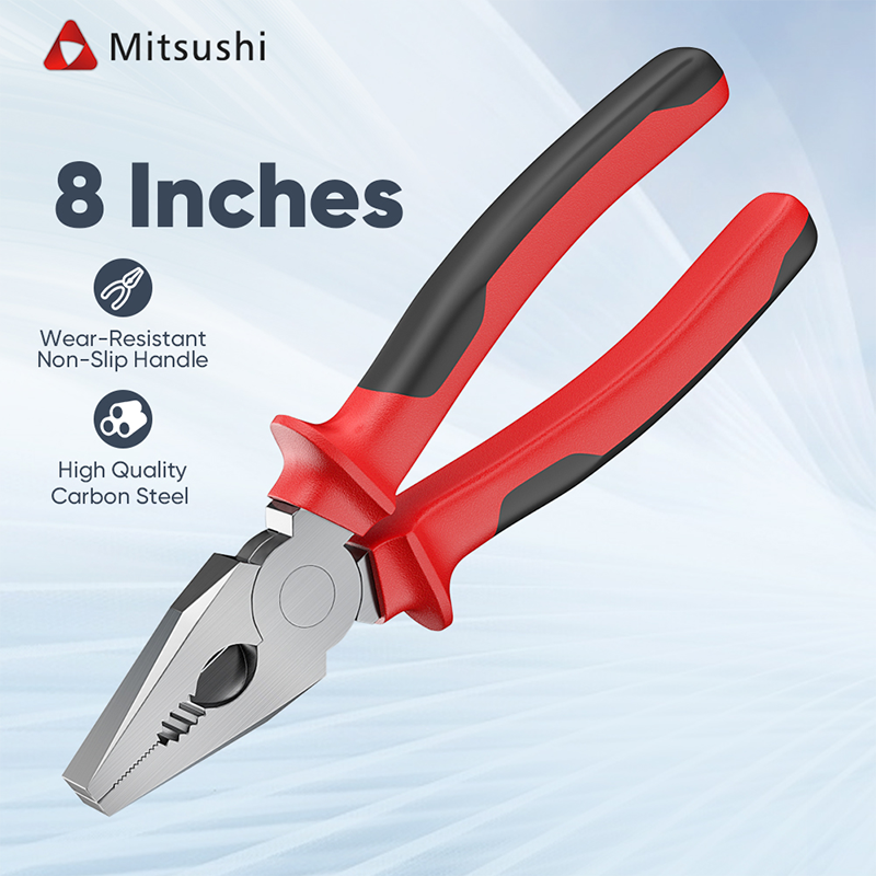 Mitsushi Non-Slip Handle 8/6 Inch Wire Cutter Pliers