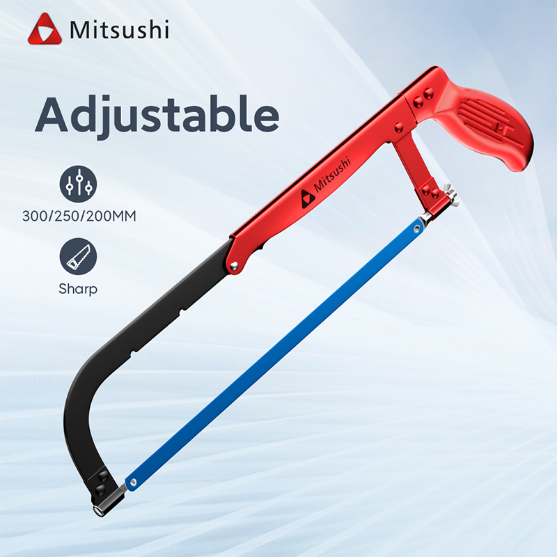 Mitsushi Handmade Hacksaw Frame Adjustable Non-Slip Plastic Handle Saw