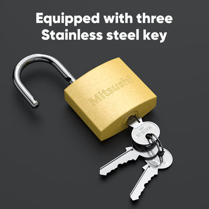 Brass-Finish Padlock