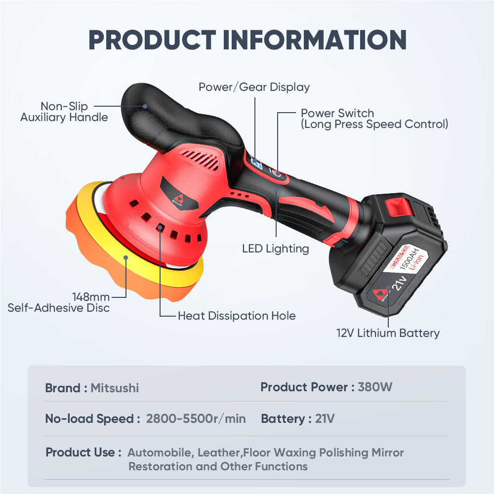 036 16000W Cordless 3D Polisher