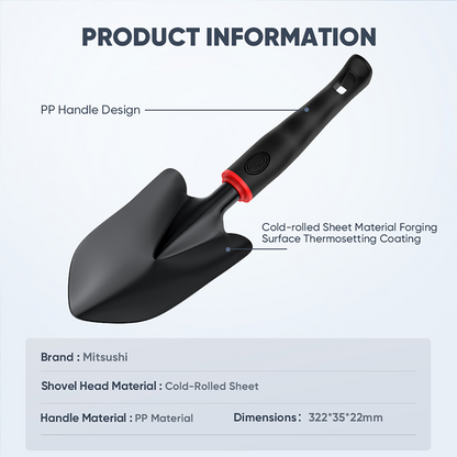 Mitsushi Engineer Shovel Multifunctional Steel Survival Camping Shovel Garden Tools