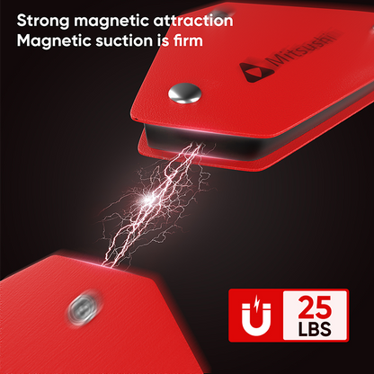 Mitsushi Mini Magnetic Steel Welding Holder 4pcs Magnetic Holder Metal Arrow Shape For Multiple Angle