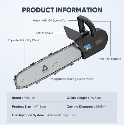 Mitsushi 12″ Electric Chainsaw