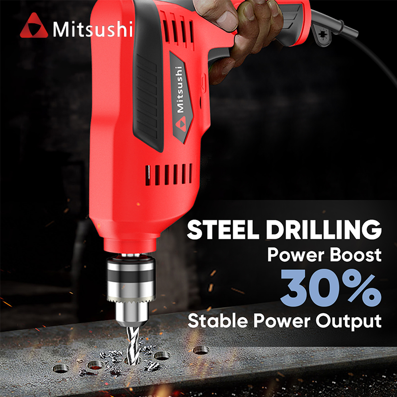 Mitsushi Electric Drill Industrial Grade Effectively Protect The Motor 220V Power Drills