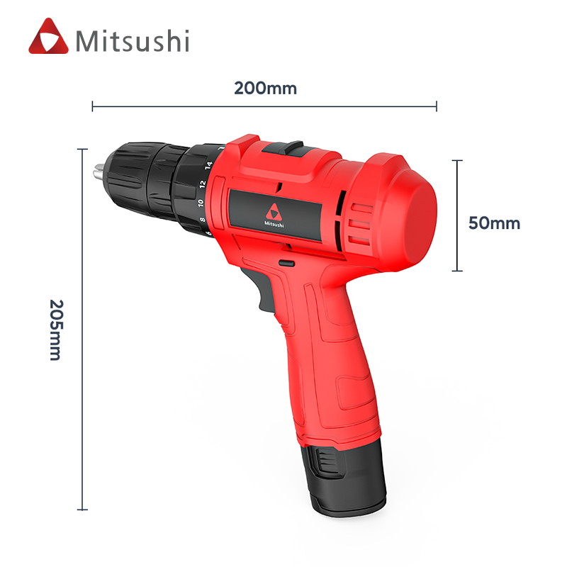 Mitsushi Cordless Power Drills Tool Set Portable Electric Screwdriver
