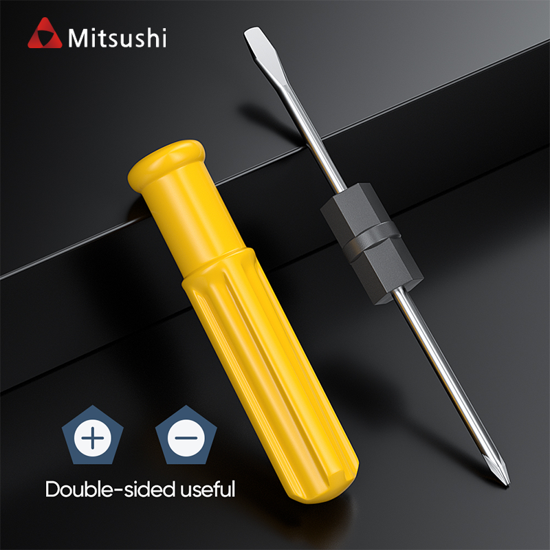 Mitsushi Non-Slip Handle 7 Inch 2 In 1 Cross Screwdriver