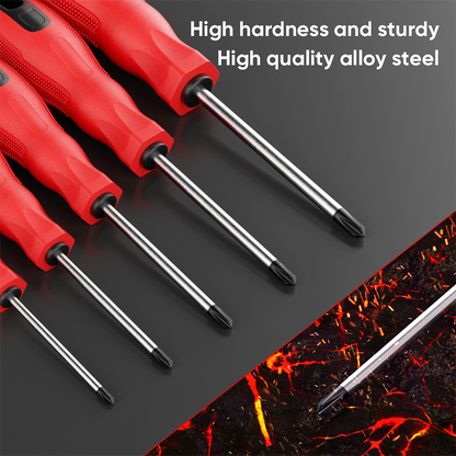 Mitsushi High-Quality Chromium Vanadium Steel Precision Flat-Head Screwdriver