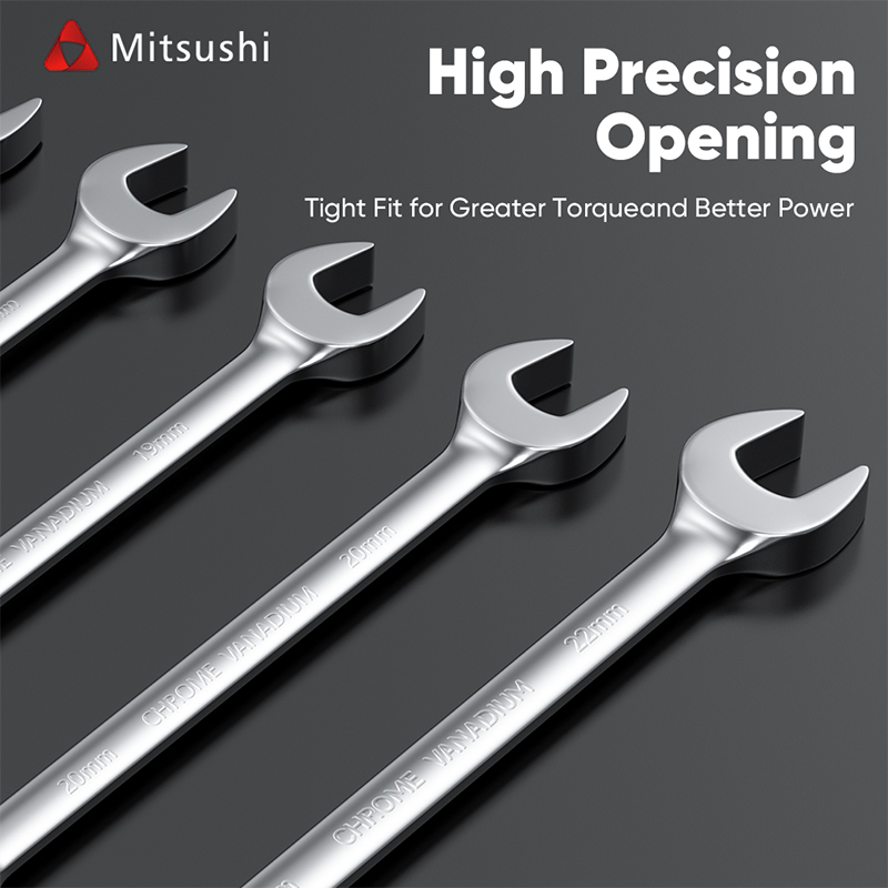 Mitsushi Versatile Hand Tool Fixed Head Ratchet Spanner