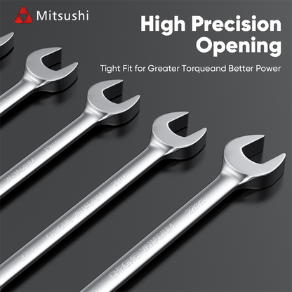 Mitsushi Versatile Hand Tool Fixed Head Ratchet Spanner