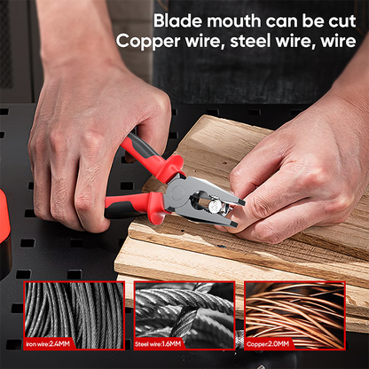 Mitsushi Non-Slip Handle 8/6 Inch Wire Cutter Pliers