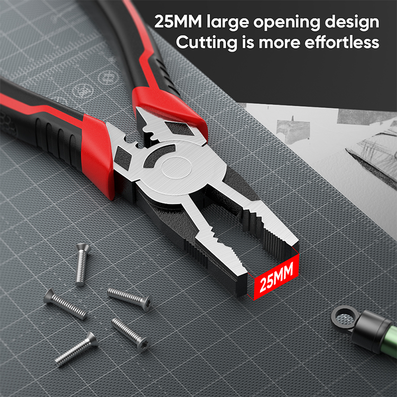 Mitsushi 5-In-1 Wire Stripper/Crimping/Cutting Function Pliers