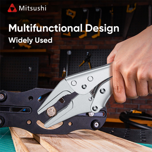 Mitsushi High-Quality Materials 9 Inch Locking Pliers (Long Mouth)
