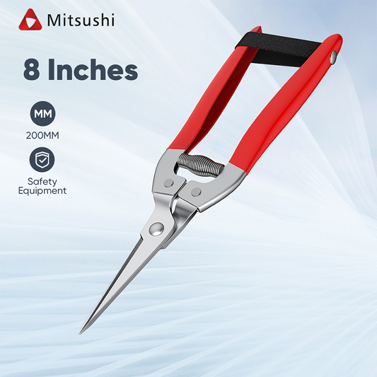 Mitsushi 8 Inches Garden Tool Scissor (Fine Branch Garden Shears)