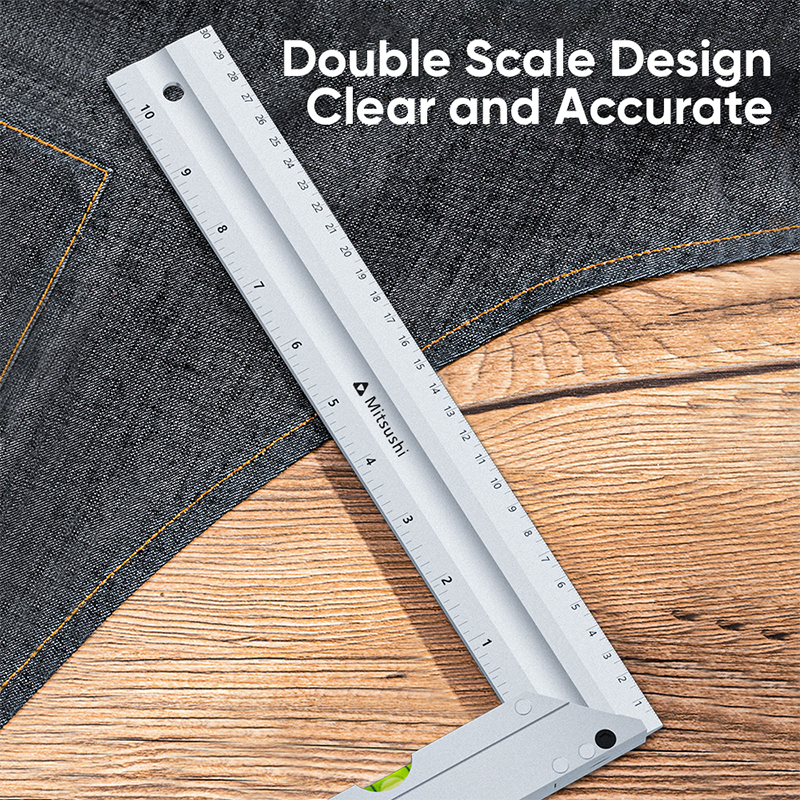 Mitsushi 300mm Aluminum Alloy L-Square Angle Ruler