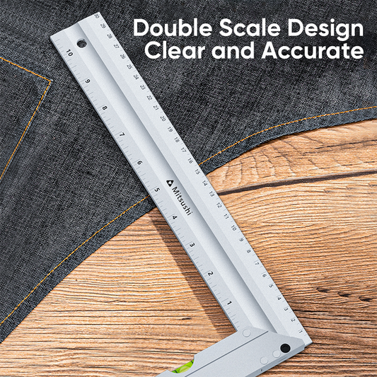 Mitsushi 300mm Aluminum Alloy L-Square Angle Ruler