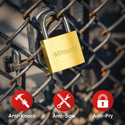 Brass-Finish Padlock